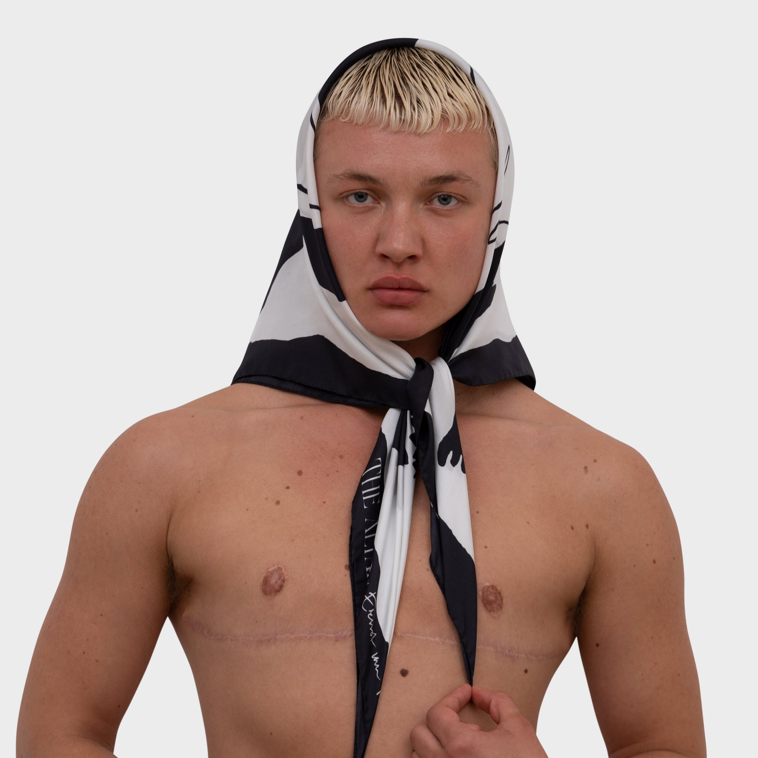 THE LOVERS SILK SQUARE 80CM X 80CM