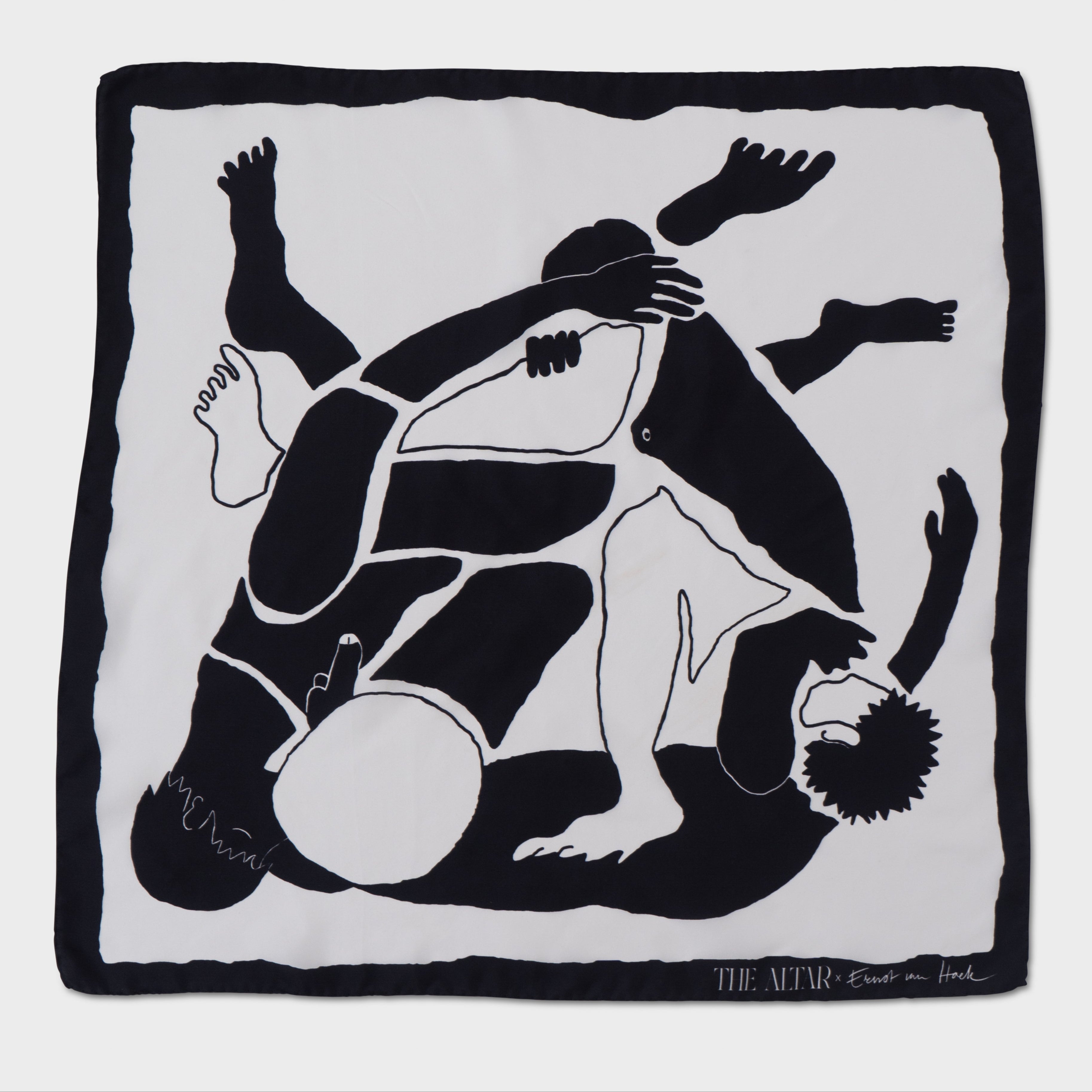 THE LOVERS SILK SQUARE 80CM X 80CM