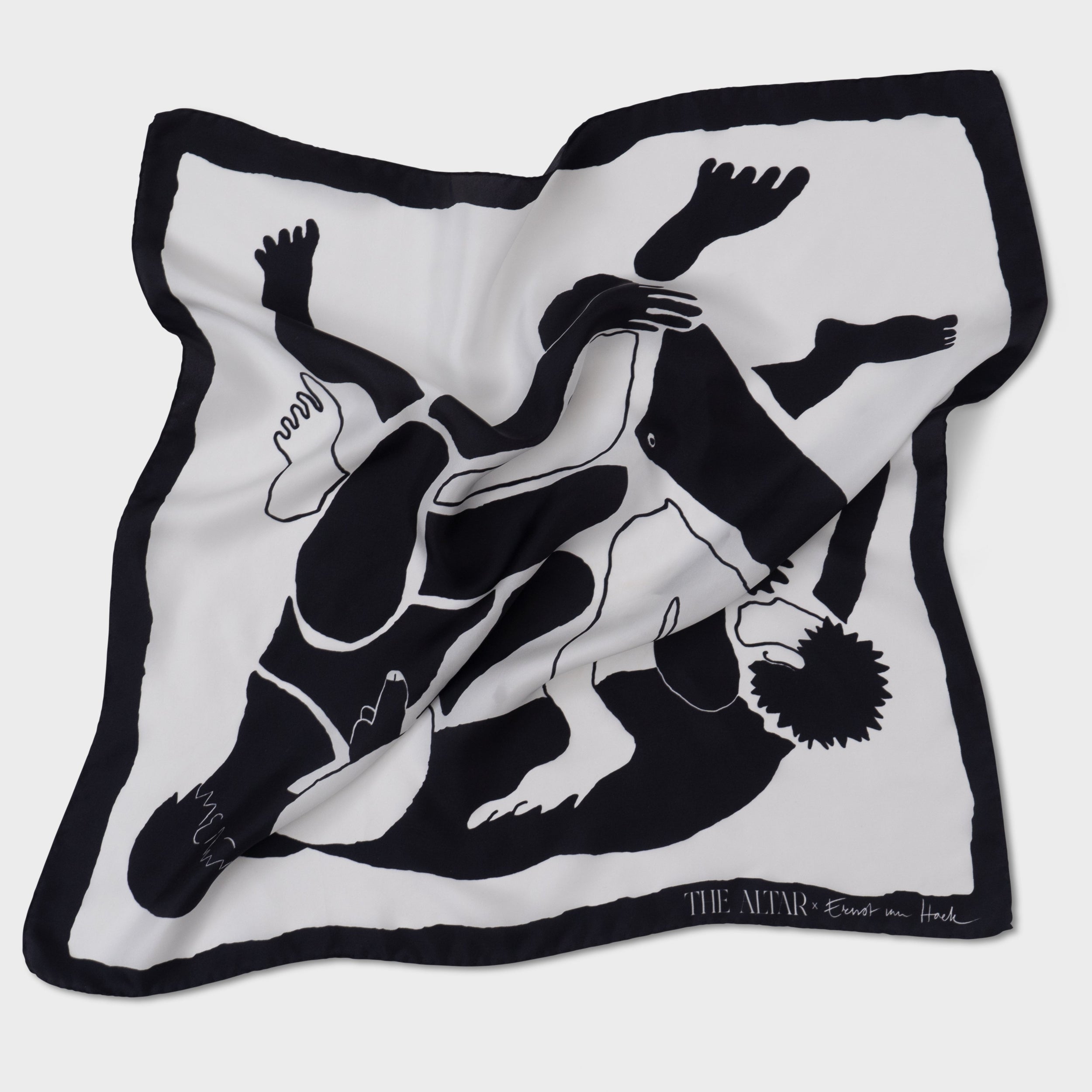 THE LOVERS SILK SQUARE 80CM X 80CM