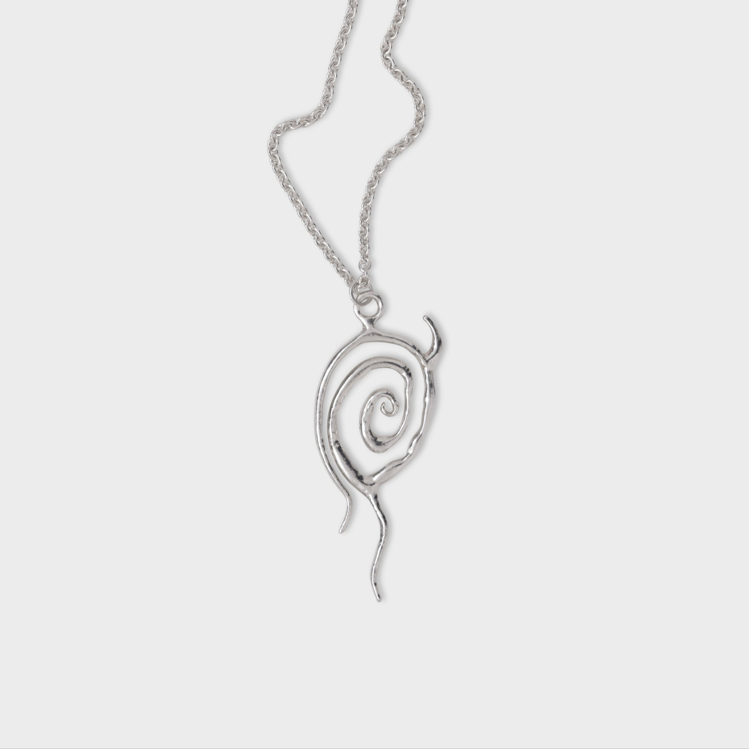 SPIRAL PENDANT ON CHAIN
