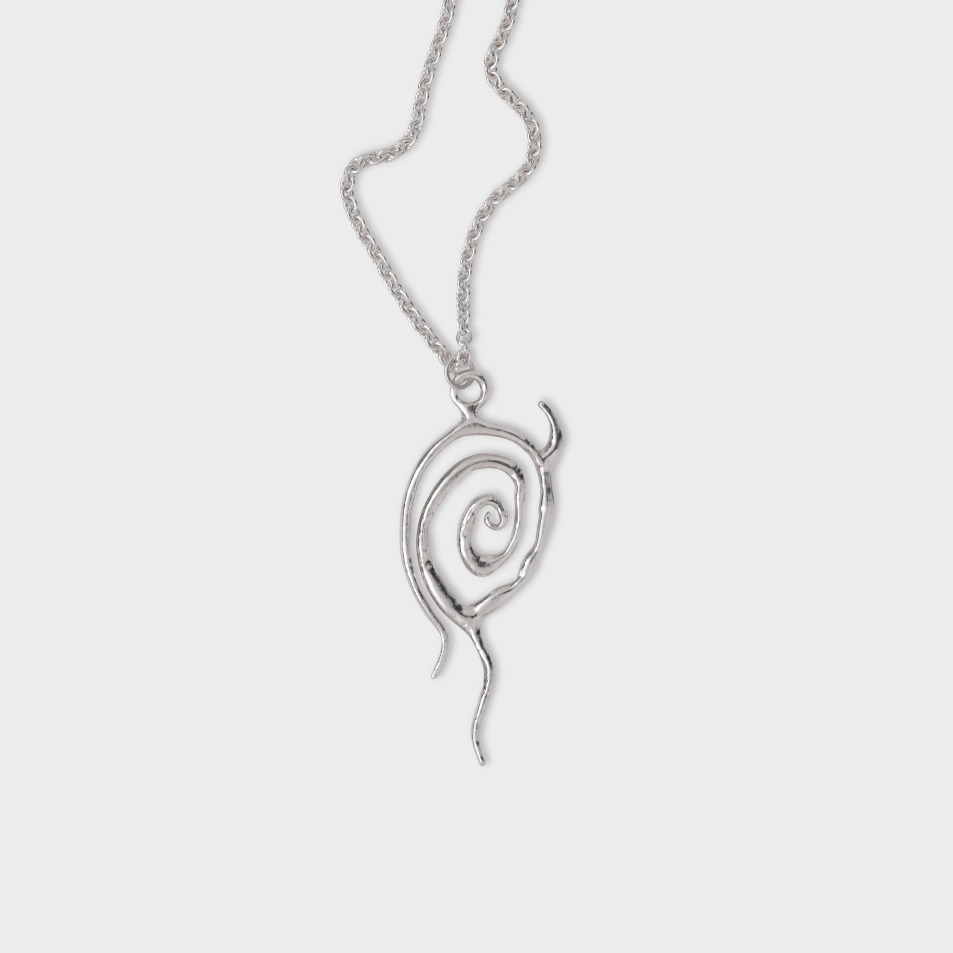 SPIRAL PENDANT ON CHAIN