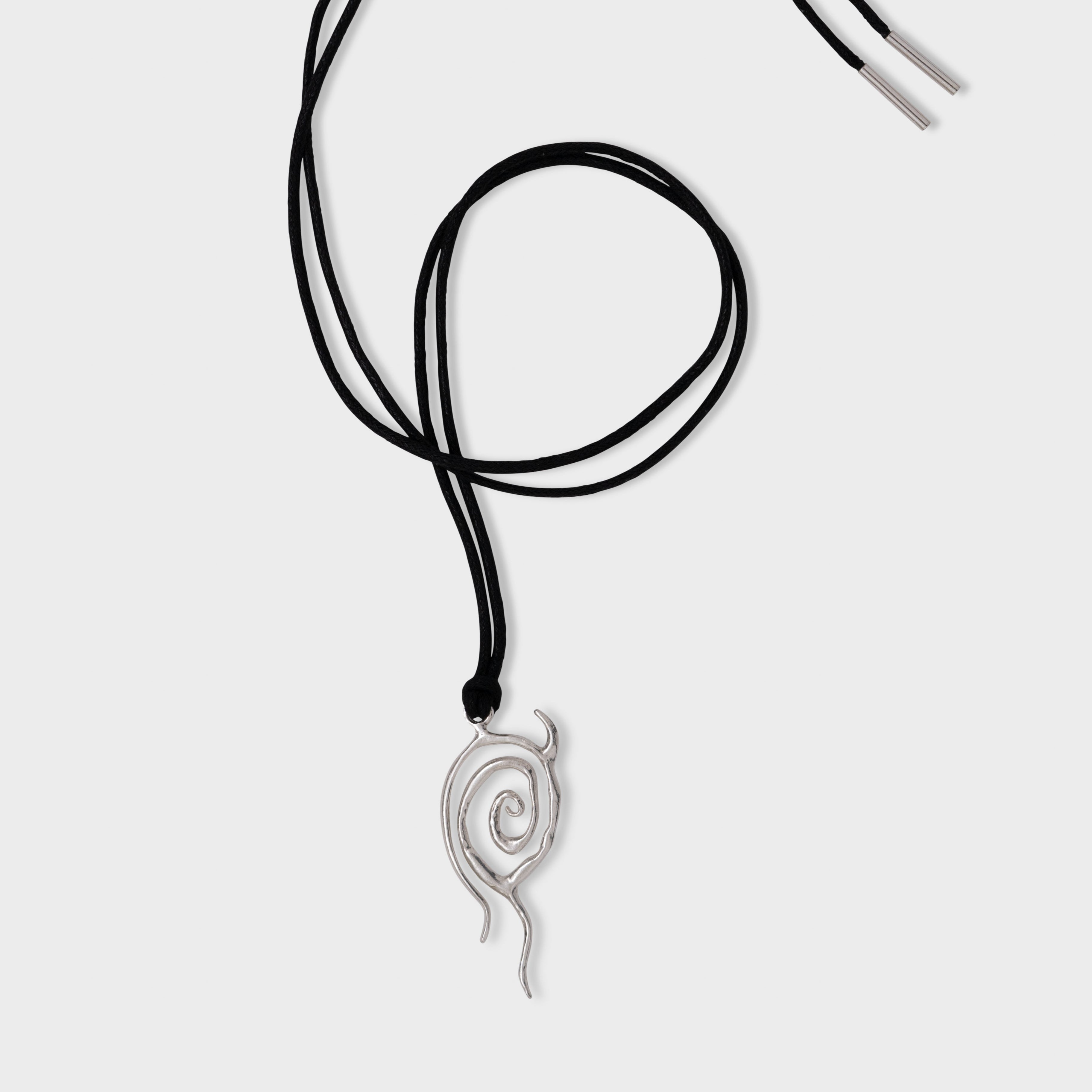 SPIRAL PENDANT ON CORD